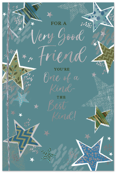 Friend birthday card - stars
