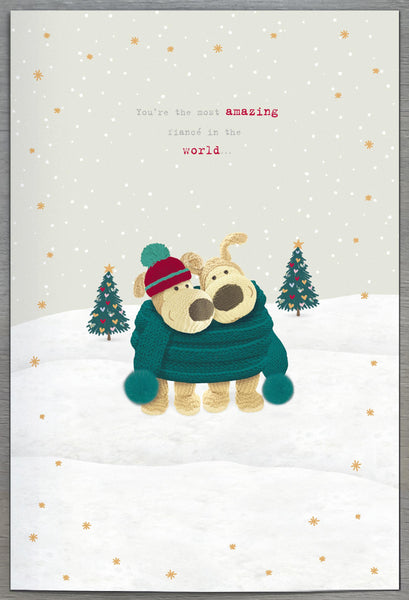 Fiancé Christmas card - Boofle