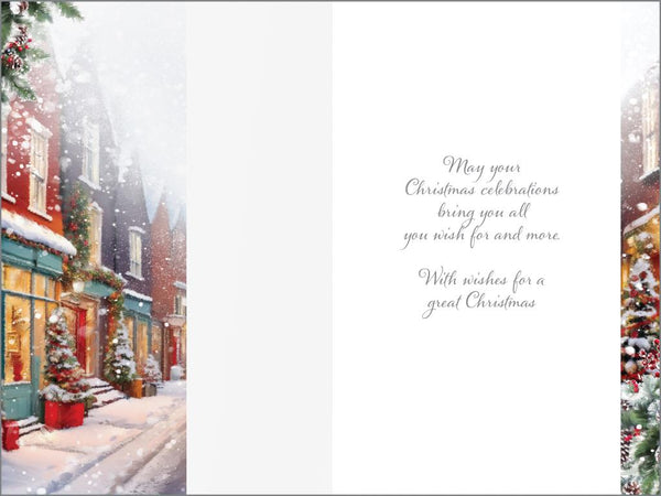 Special couple Christmas card - Christmas shopping