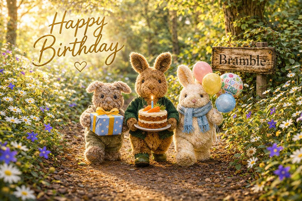 General birthday card - Bramble bunnies