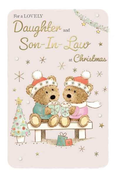 Daughter and Son-in-law Christmas card - cute bears