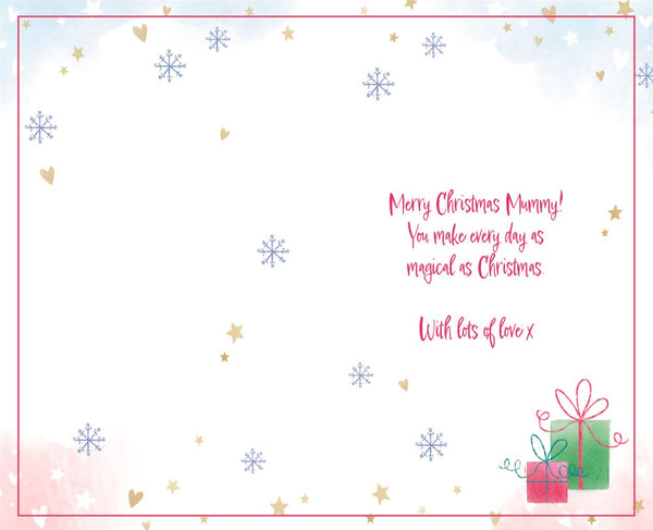Mummy Christmas card - Cute penguins