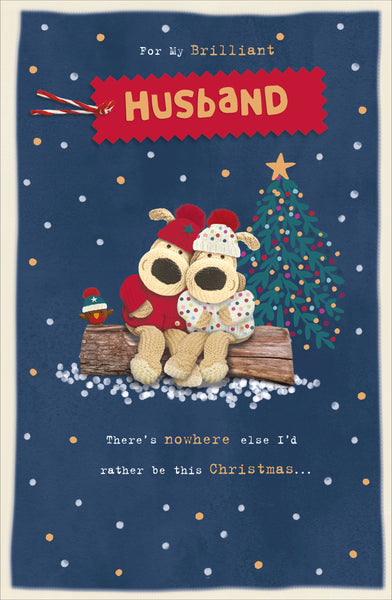 Husband Christmas card - Boofle