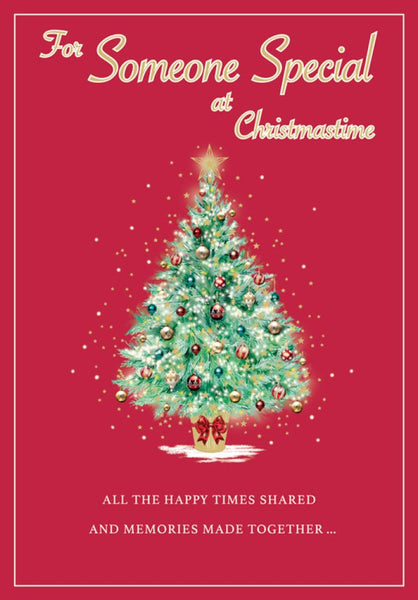 Someone special Christmas card- Xmas tree