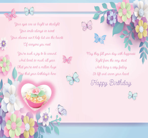 Great Granddaughter birthday card- sentimental verse