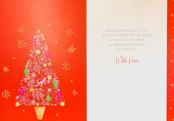 Daughter Christmas card - Xmas tree
