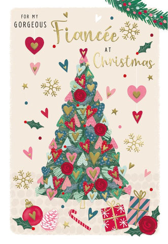 Fiancée Christmas card - Xmas tree