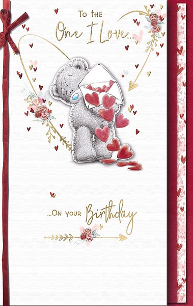 Me to you One I love birthday card - large card