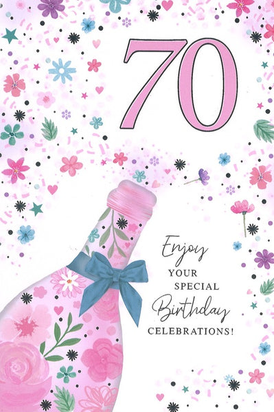 70th birthday card for her