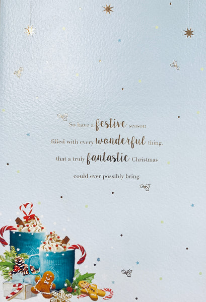 To both of you Christmas card - Festive cheer