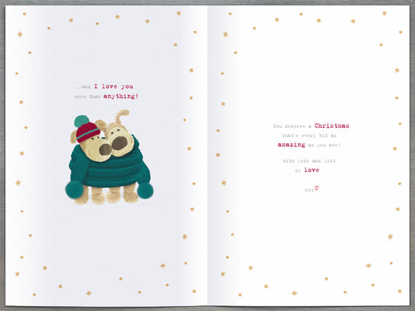 Fiancé Christmas card - Boofle