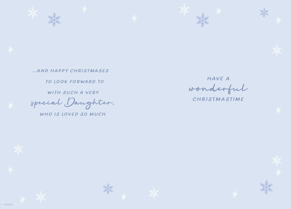 Daughter Christmas card - sentimental verse