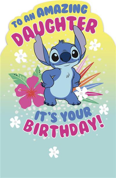 Daughter birthday card- Lilo and Stitch