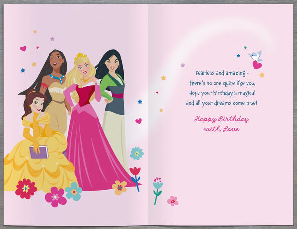 Daughter birthday card- Disney princesses