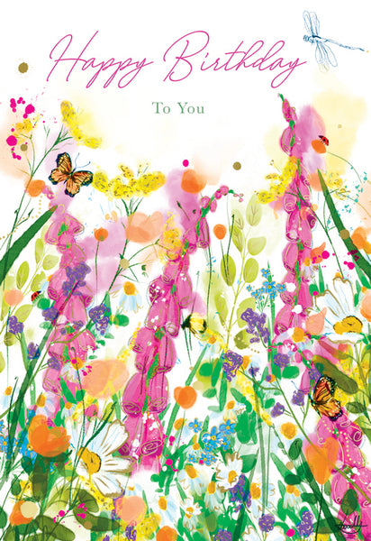 General birthday card for her- summer meadow