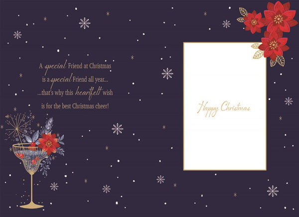 Special friend Christmas card - Christmas celebrations