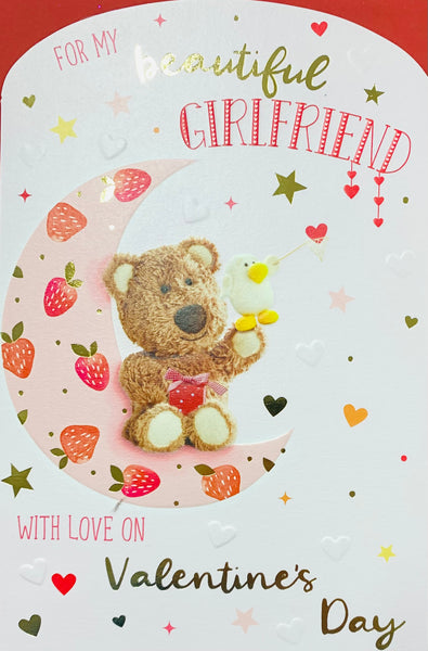 Girlfriend Valentine’s Day card - cute bear