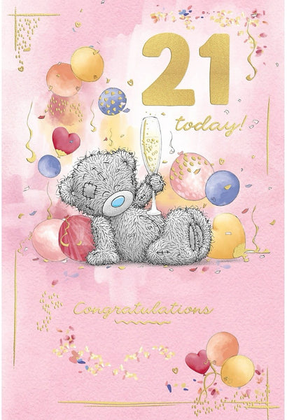Me to you 21st birthday card - 21st celebration