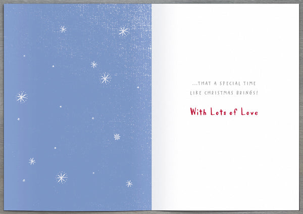 Great Grandson Christmas card - cute bear