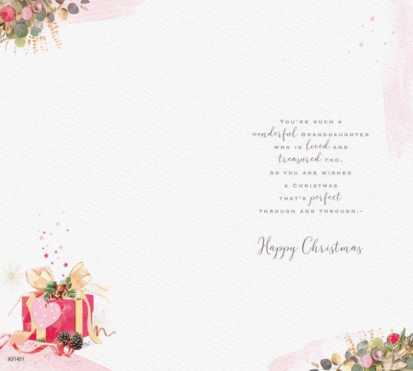 Granddaughter Christmas card- Christmas gifts