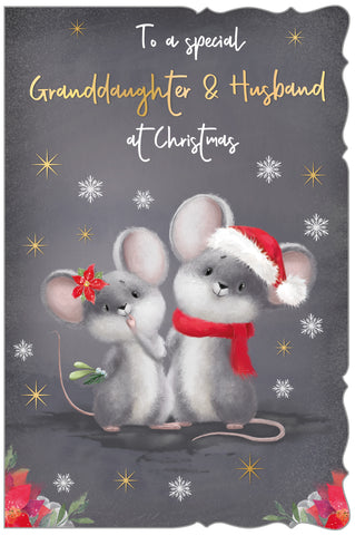 Granddaughter and Husband Christmas card - cute mice
