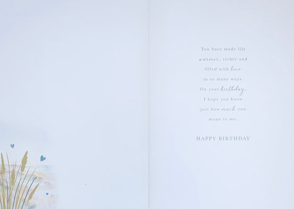 Husband birthday card- hearts and sparkle