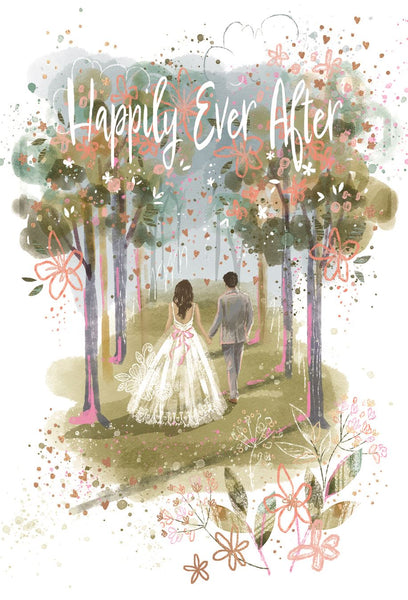 Wedding day card - Happily ever after