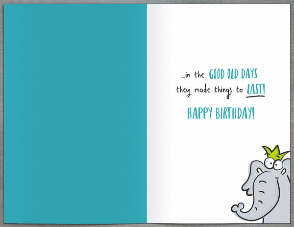 Funny 80th birthday card