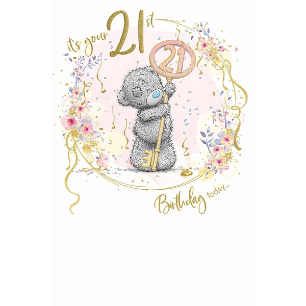 Me to you 21st birthday card - 21st key