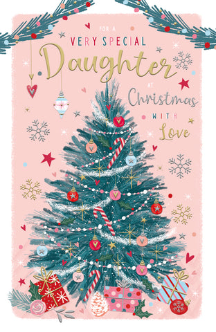 Daughter Christmas card - Xmas tree