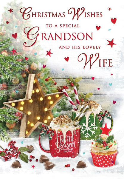 Grandson & Wife Christmas card