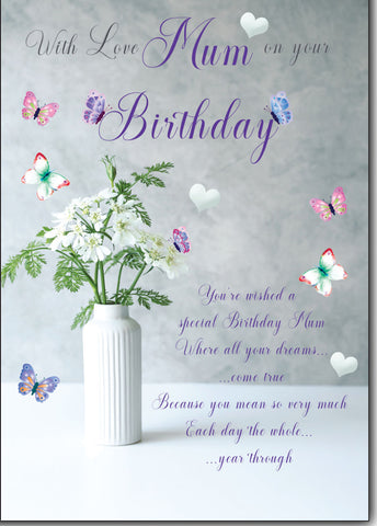 Mum birthday card - sentimental verse