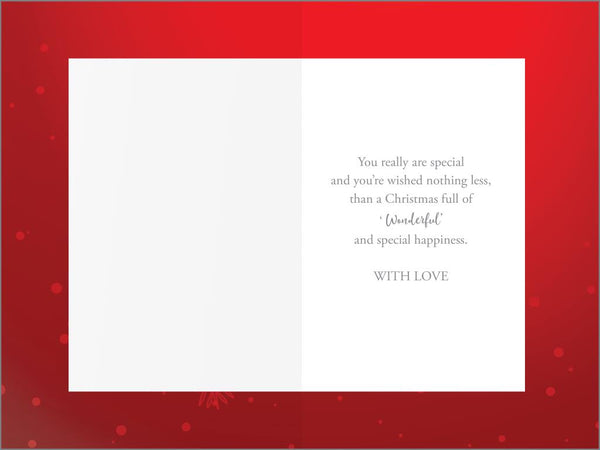 Granddaughter and Husband Christmas card - festive sparkle