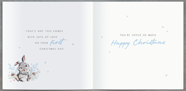 Grandson 1st Christmas card - Disney