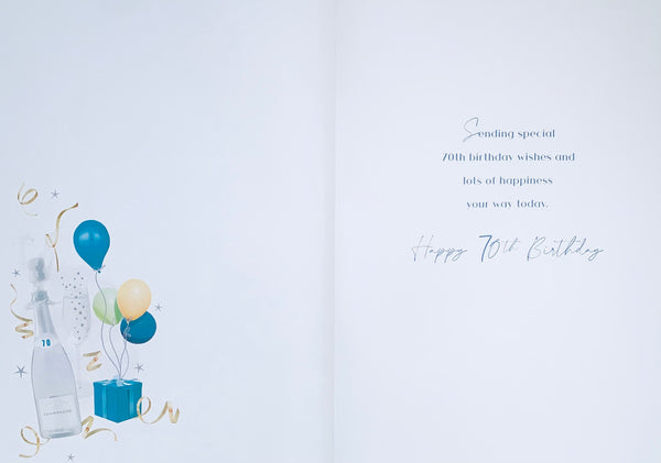 70th birthday card - birthday celebrations