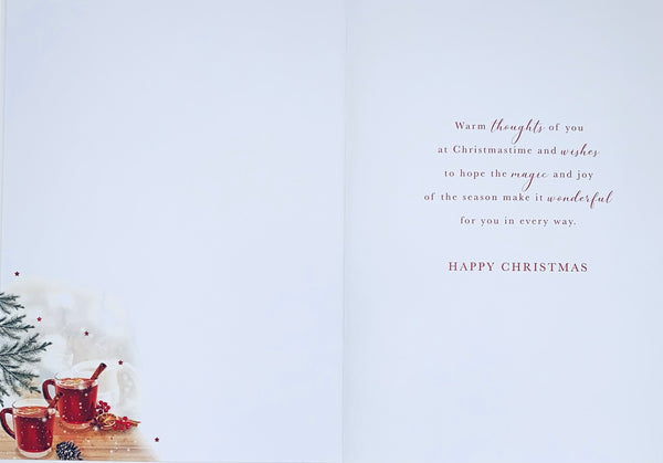 Special Friends Christmas card- sentimental verse