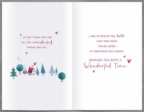 Luxury Mum and Dad Christmas card