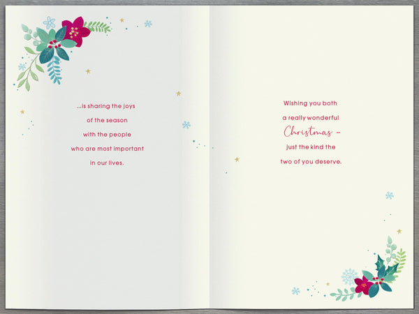 Special couple Christmas card