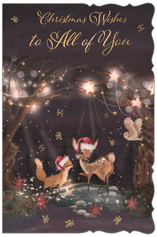 To All of you Christmas card - cute reindeer