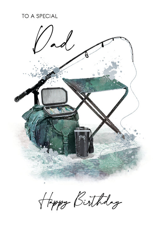 Dad birthday card- fishing