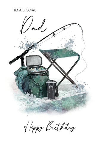 Dad birthday card- fishing