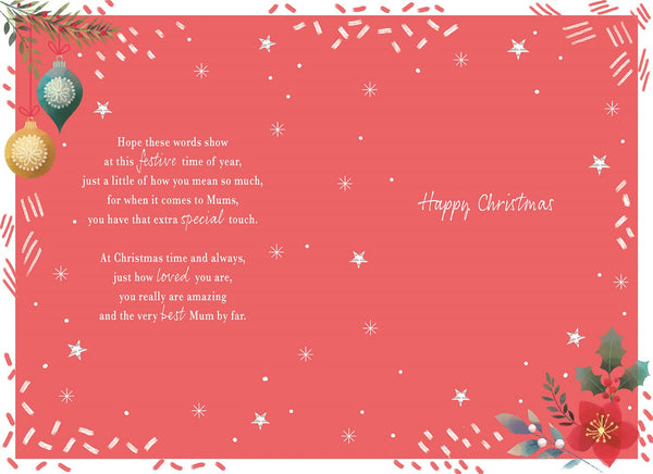 Mum Christmas card- sentimental
