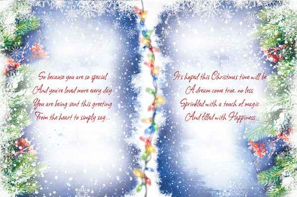 Son Christmas card - sentimental verse