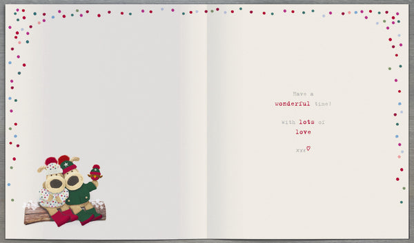 Auntie and Uncle Christmas card - Boofle