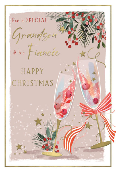 Grandson and Fiancée Christmas card