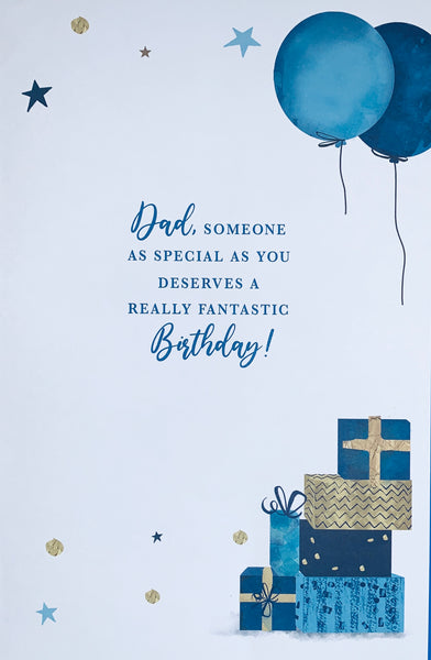 Dad birthday card- modern stars