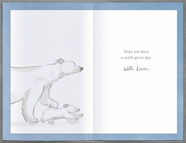 Dad Father’s Day card- cute polar bears