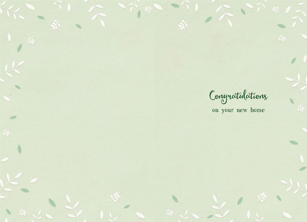 New home card - cute bear