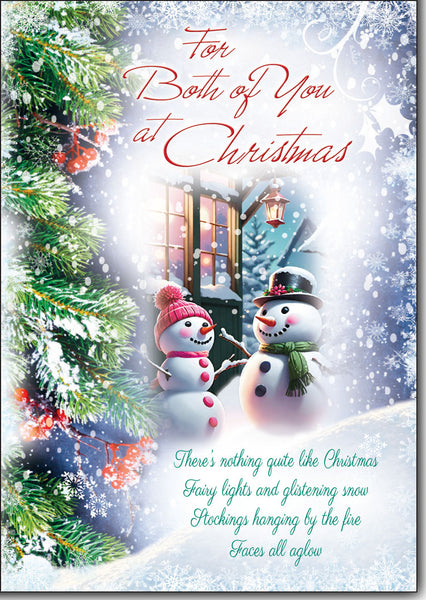 Both of you Christmas card - sentimental verse