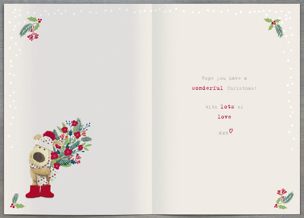 Nan Christmas card - Boofle
